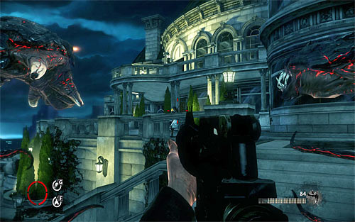 Move forwards, finding ammo and using the stairs - Home Invasion - p. 2 - Walkthrough - The Darkness II - Game Guide and Walkthrough