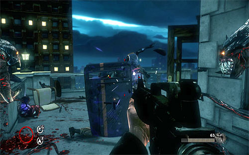 Go ahead but be ready to attack enemies who will come running from inside the building - Home Invasion - p. 2 - Walkthrough - The Darkness II - Game Guide and Walkthrough