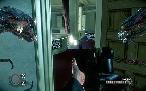 Pick up ammo and move towards the main chamber of the mansion - Home Invasion - p. 2 - Walkthrough - The Darkness II - Game Guide and Walkthrough