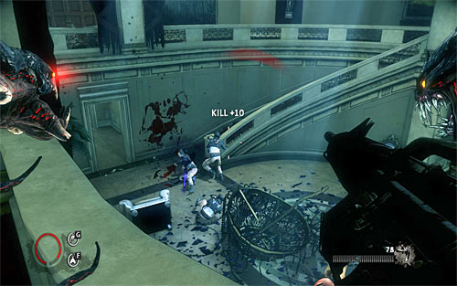 Start the fight, remembering that your priority is to eliminate enemies with reflectors - Home Invasion - p. 2 - Walkthrough - The Darkness II - Game Guide and Walkthrough