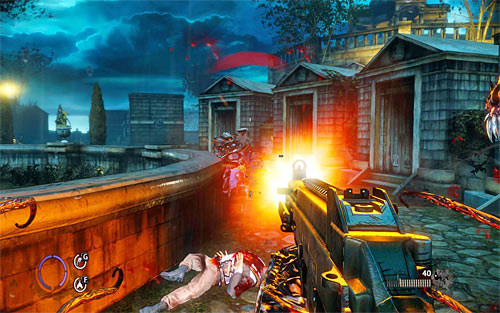 Be careful because almost right away after destroying the gate you'll be forced to join a new fight - Saying Goodbye - p. 1 - Walkthrough - The Darkness II - Game Guide and Walkthrough