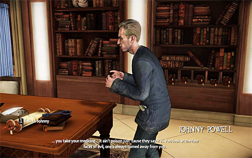 Start a conversation with Vinnie standing at the door (the 1 key) - On The Hunt - Walkthrough - The Darkness II - Game Guide and Walkthrough