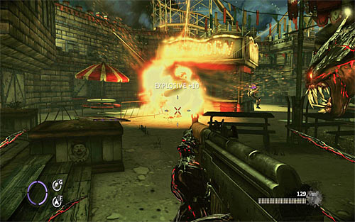 After elimination of first group of enemies, carefully move further - Fun and Games - p. 1 - Walkthrough - The Darkness II - Game Guide and Walkthrough