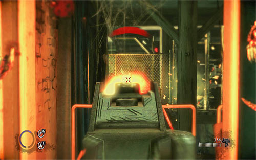 After leaving the building use the nearby ladder and consider interaction with a Talent Shrine located on the left - Fun and Games - p. 2 - Walkthrough - The Darkness II - Game Guide and Walkthrough