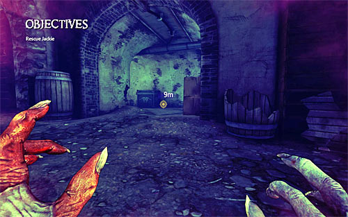 Notice - contrary to what you may think, you do not have to hurry up reaching the place, where Jackie is imprisoned - Rat in a Maze - p. 2 - Walkthrough - The Darkness II - Game Guide and Walkthrough