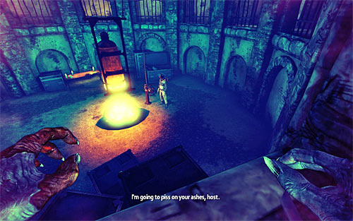 Move a little further and jump inside a small hole - Rat in a Maze - p. 2 - Walkthrough - The Darkness II - Game Guide and Walkthrough