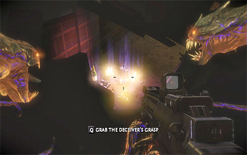 Pick up supplies and use the newly unlocked passage, located in the ballroom corner - Homecoming - p. 2 - Walkthrough - The Darkness II - Game Guide and Walkthrough