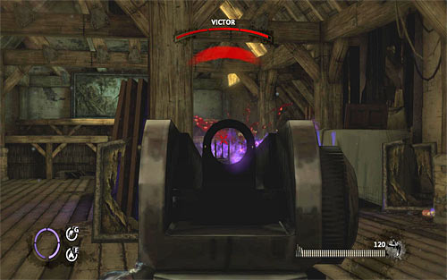 As for attacking Victor, I recommend using mainly firearms, because on this game stage you should have a very good assault rifle, plus there is plenty of ammo in the area - Last Stand - Walkthrough - The Darkness II - Game Guide and Walkthrough