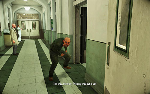 Head to the Jenny's office, meeting on your way doctor James and ... doctor Vick - Revelations - Walkthrough - The Darkness II - Game Guide and Walkthrough