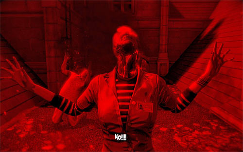 If you want to get out of this place and get to hell to save the real Jenny, you have to press the right mouse button (Reject the Asylum) - Revelations - Walkthrough - The Darkness II - Game Guide and Walkthrough