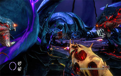 Now prepare for the next part of the chapter, where you will walk though linear path and eliminate Darkness monsters and darklings along your way - Heart Of Darkness - Walkthrough - The Darkness II - Game Guide and Walkthrough