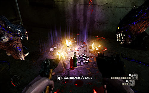 After getting outside turn left - Relics (01 - 06) - Relics - The Darkness II - Game Guide and Walkthrough