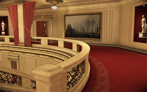 Use the stairs leading to the mansion's first floor and turn to the left (screen above), heading to the entrance of aunt Sarah's bedroom - Relics (01 - 06) - Relics - The Darkness II - Game Guide and Walkthrough