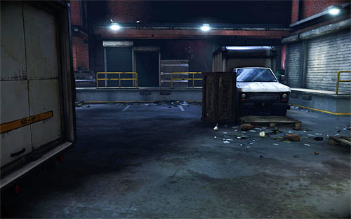 Shortly after beginning of the chapter turn right and approach a truck parked on the yard (screen above) - Relics (07 - 13) - Relics - The Darkness II - Game Guide and Walkthrough