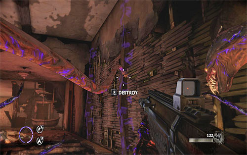 In one of the starting locations you'll be forces to grab the right wall with a tentacle in order to break it down and unlock a further passage (screen above) - Relics (21 - 29) - Relics - The Darkness II - Game Guide and Walkthrough