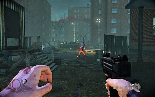 Jimmy does very well in a ranged combat, but he differs from Shoshanna in that he doesn't use unique firearms, but demonic throwing axe (Dark Axe) - Jimmy Wilson - Vendettas - The Darkness II - Game Guide and Walkthrough