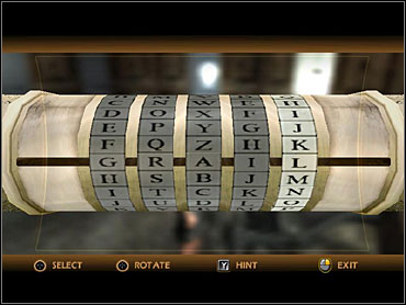 After a cut-scene leave the room and go back to the big hall with elevators - Bank of Zurich - Walkthrough - The Da Vinci Code Game Guide & Walkthrough