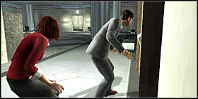 Go all the way downstairs and enter Atrium once again, this time on a lower level - Bank of Zurich - Walkthrough - The Da Vinci Code Game Guide & Walkthrough