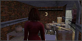 Somewhere between the boxes among the archways is the Moon Sphere (right screen above) - Temple Church - Walkthrough - The Da Vinci Code Game Guide & Walkthrough