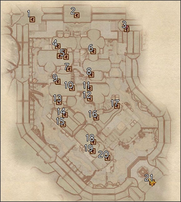 1 Sacellum Arden-Sul - Oblivion: Crucible map - Maps - The Elder Scrolls IV: Oblivion Game Guide & Walkthrough