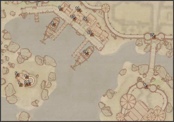 1 - Anvil Lighthouse Cellar - Oblivion: Anvil Docks map - City maps - The Elder Scrolls IV: Oblivion Game Guide & Walkthrough