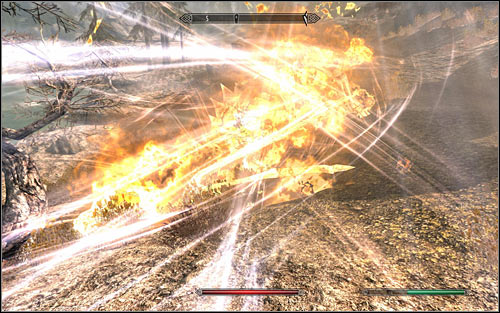 If you do not have such Shout, you must fight the dragon in a standard way, hoping that he will land sooner or later, or attack him using ranged weapon and spells - Dragon Seekers - The Companions quests - The Elder Scrolls V: Skyrim Game Guide