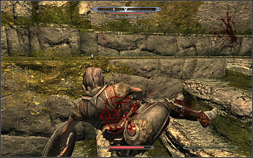 After clearing the area, youll be able to get inside and start looking for the leader (screen above) - Trouble in Skyrim - The Companions quests - The Elder Scrolls V: Skyrim Game Guide