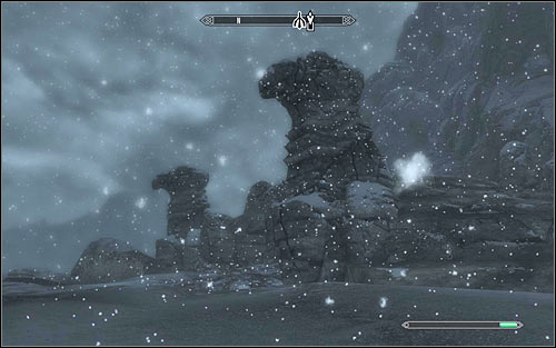 After reaching Winterhold, head north-west, carefully walking or sliding down - Glory of the Dead - p. 1 - The Companions quests - The Elder Scrolls V: Skyrim Game Guide