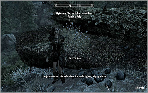 You wake up in a different location, near the Gallows Rock - The Silver Hand - The Companions quests - The Elder Scrolls V: Skyrim Game Guide