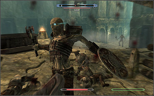 Among the draugr youll find high ranked restless draugr, who is the strongest one (screen above) - Proving Honor - p. 2 - The Companions quests - The Elder Scrolls V: Skyrim Game Guide