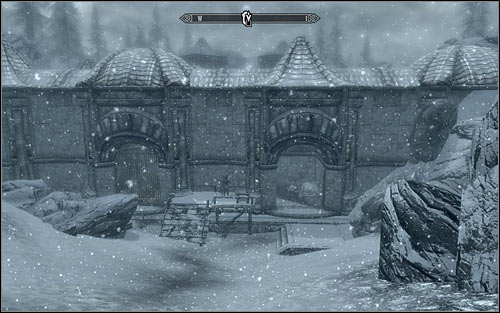 If you dont mind fighting bandits, then you should approach your target from south-east (screen above) - Side Contract: Kill Maluril - The Dark Brotherhood quests - The Elder Scrolls V: Skyrim Game Guide