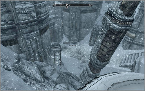 Mzinhaleft ruins are located in valley and you can use this fact on your advantage - you can slide down on one of the lighter slopes (screen above) - Side Contract: Kill Maluril - The Dark Brotherhood quests - The Elder Scrolls V: Skyrim Game Guide