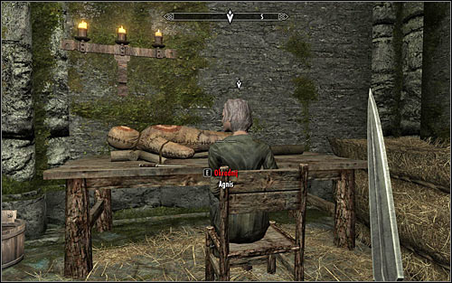 Regardless of how youve reached Agniss bedroom, she should lie in her bed or sit on the chair - Side Contract: Kill Agnis - The Dark Brotherhood quests - The Elder Scrolls V: Skyrim Game Guide