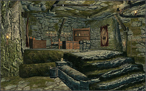 After buying the Master Bedroom, one of the chambers in the Brotherhood hideout will get a large bed and many valuable items (screen above) - Where You Hang Your Enemys Head - The Dark Brotherhood quests - The Elder Scrolls V: Skyrim Game Guide
