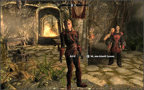 Return to the main cave, look for Astrid and start a conversation with her (screen above) - The Cure for Madness - p. 1 - The Dark Brotherhood quests - The Elder Scrolls V: Skyrim Game Guide