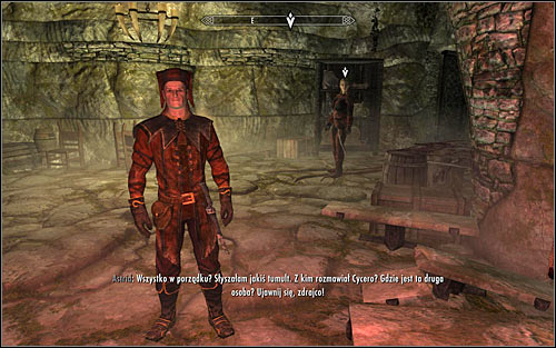 You do not have to look for Astrid because she should be here in a moment (screen above) - Whispers in the Dark - The Dark Brotherhood quests - The Elder Scrolls V: Skyrim Game Guide