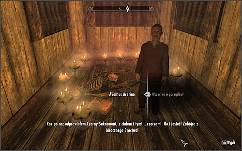 Enter the residence and walk up the stairs - Innocence Lost - The Dark Brotherhood quests - The Elder Scrolls V: Skyrim Game Guide