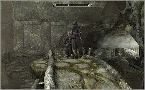 Arniel Gane works north-west from here and you can get there by choosing the only possible passage - Under Saarthal - p. 1 - College of Winterhold quests - The Elder Scrolls V: Skyrim Game Guide