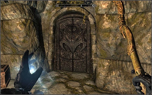 After the battle ends, use the stairs leading onto the upper level - Under Saarthal - p. 2 - College of Winterhold quests - The Elder Scrolls V: Skyrim Game Guide