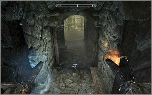 Look out for the pressure plate that you come across, as it activates a trap (poison arrows) - Hitting the Books - p. 1 - College of Winterhold quests - The Elder Scrolls V: Skyrim Game Guide