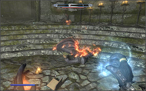 If you prefer to defeat The Caller in battle, you should try to attack her by surprise (screen above), so that shes defenceless for the first couple seconds - Hitting the Books - p. 2 - College of Winterhold quests - The Elder Scrolls V: Skyrim Game Guide