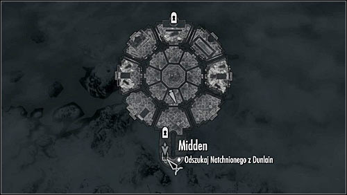 The second hatch is below the staircase in the Hall of Countenance (screen above) - Good Intentions - College of Winterhold quests - The Elder Scrolls V: Skyrim Game Guide