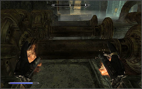 Be ready for a third Dwarven Sphere, attacking it when only it appears in the distance - Revealing the Unseen - p. 1 - College of Winterhold quests - The Elder Scrolls V: Skyrim Game Guide