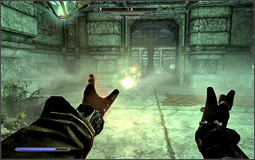 You can move onwards, walking beside the cleared Falmer camp - Revealing the Unseen - p. 2 - College of Winterhold quests - The Elder Scrolls V: Skyrim Game Guide