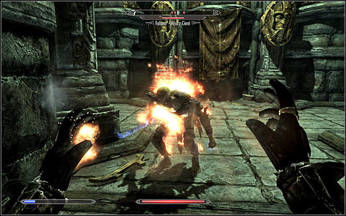 Head east and deal with the first group of monster, consisting of a Chaurus and Falmer - Revealing the Unseen - p. 2 - College of Winterhold quests - The Elder Scrolls V: Skyrim Game Guide