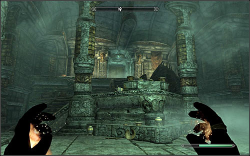 With the key in hand, you need to return to the main room of the ruins, i - Revealing the Unseen - p. 2 - College of Winterhold quests - The Elder Scrolls V: Skyrim Game Guide