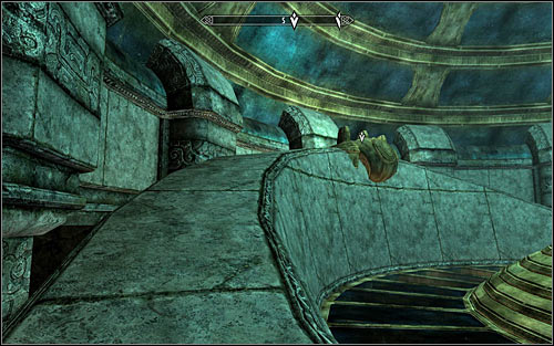 Use the path leading to the upper console (screen above) - Revealing the Unseen - p. 3 - College of Winterhold quests - The Elder Scrolls V: Skyrim Game Guide