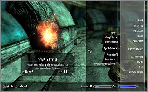 Now press TAB, choose Magic and Destruction - Revealing the Unseen - p. 3 - College of Winterhold quests - The Elder Scrolls V: Skyrim Game Guide