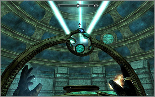 Close the window and return downstairs, standing beside the Oculory lens (screen above) - Revealing the Unseen - p. 3 - College of Winterhold quests - The Elder Scrolls V: Skyrim Game Guide