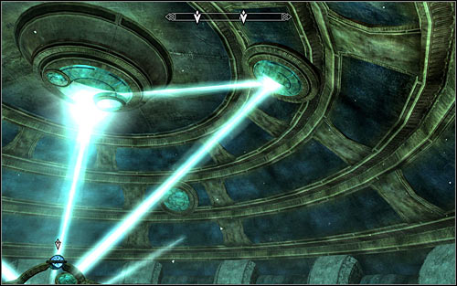 Note that pressing the button caused the mirror on the ceiling to move - Revealing the Unseen - p. 3 - College of Winterhold quests - The Elder Scrolls V: Skyrim Game Guide